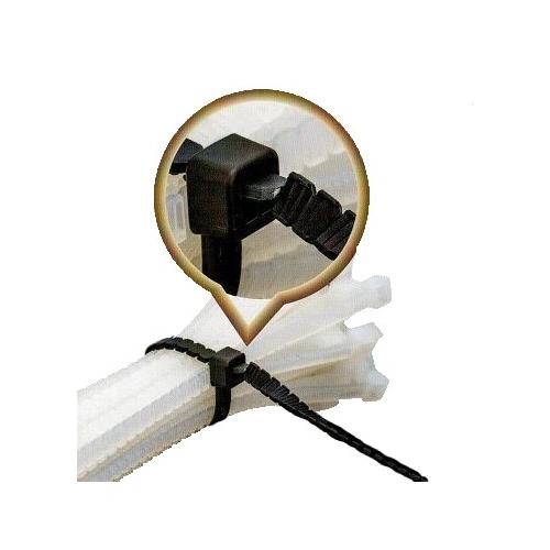 Kábelkötegelő tördelhető 102 x 2,8 mm, fekete, UV álló, 100db/cs, Meller