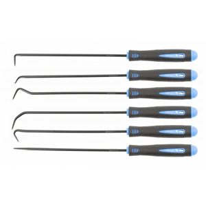 Kampó és horog készlet, hosszú,  6 részes, HÖGERT HT8G398