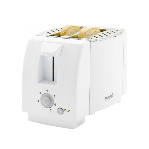Kenyérpirító 750W,  fokozat, STOP gomb, egyszerre két szelet kenyér pirítható  HOME HG KP 01 / RENDELÉSRE
