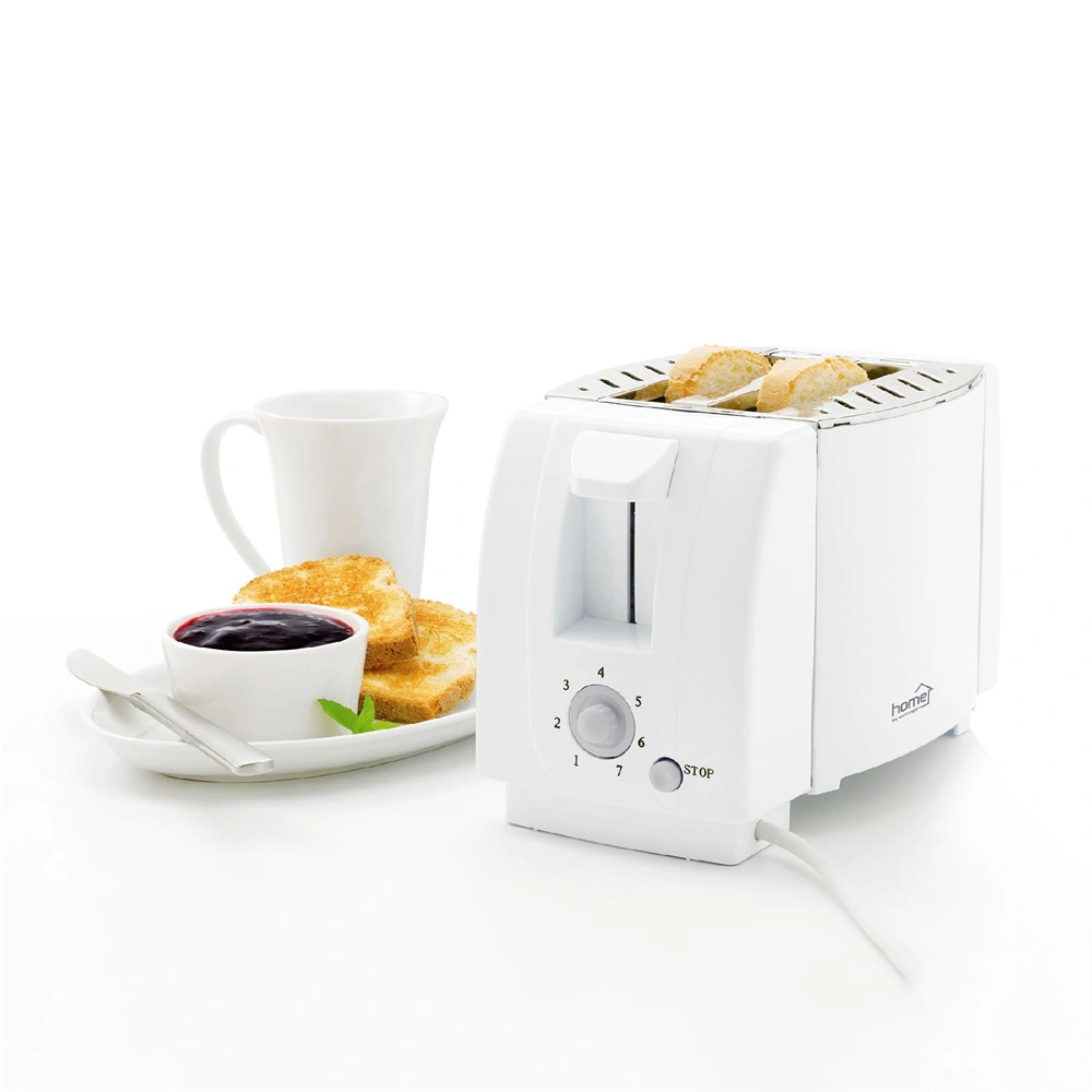 Kenyérpirító 750W,  fokozat, STOP gomb, egyszerre két szelet kenyér pirítható  HOME HG KP 01 / RENDELÉSRE