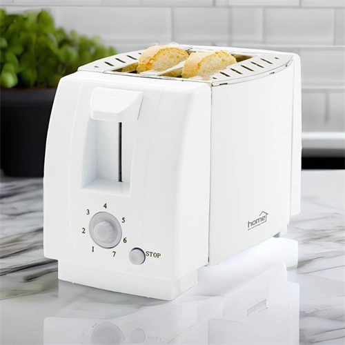 Kenyérpirító 750W,  fokozat, STOP gomb, egyszerre két szelet kenyér pirítható  HOME HG KP 01 / RENDELÉSRE