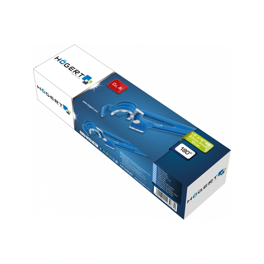 Kézi csőhajlító AL, CU csövekhez, 1/4", 5/16", 3/8 mérethez, HÖGERT HT1P630