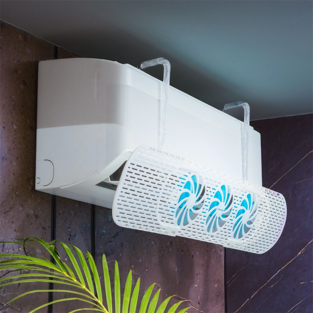 Klíma légterelő 3db ventilátorral, 55-88 cm állítható szélességű, akasztós,  fehér