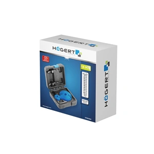 Körkivágó készlet 14 részes, 19-75mm, műanyag koffer, HÖGERT HT6D464
