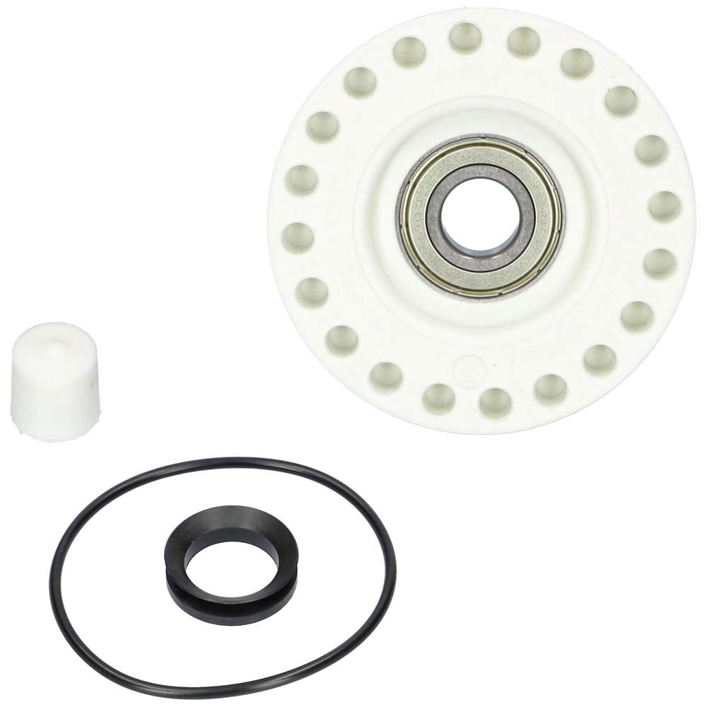 Középrész (csapágy), bal, hajtás ellenoldali, V-gyűrűs, jobb menetes (utángyártott) ELECTROLUX EWT1012,1016 mosógép