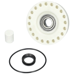 Középrész (csapágy), jobb, hajtás oldali, V-gyűrűs, bal menetes (utángyártott) ELECTROLUX EWT1012,1016 mosógép