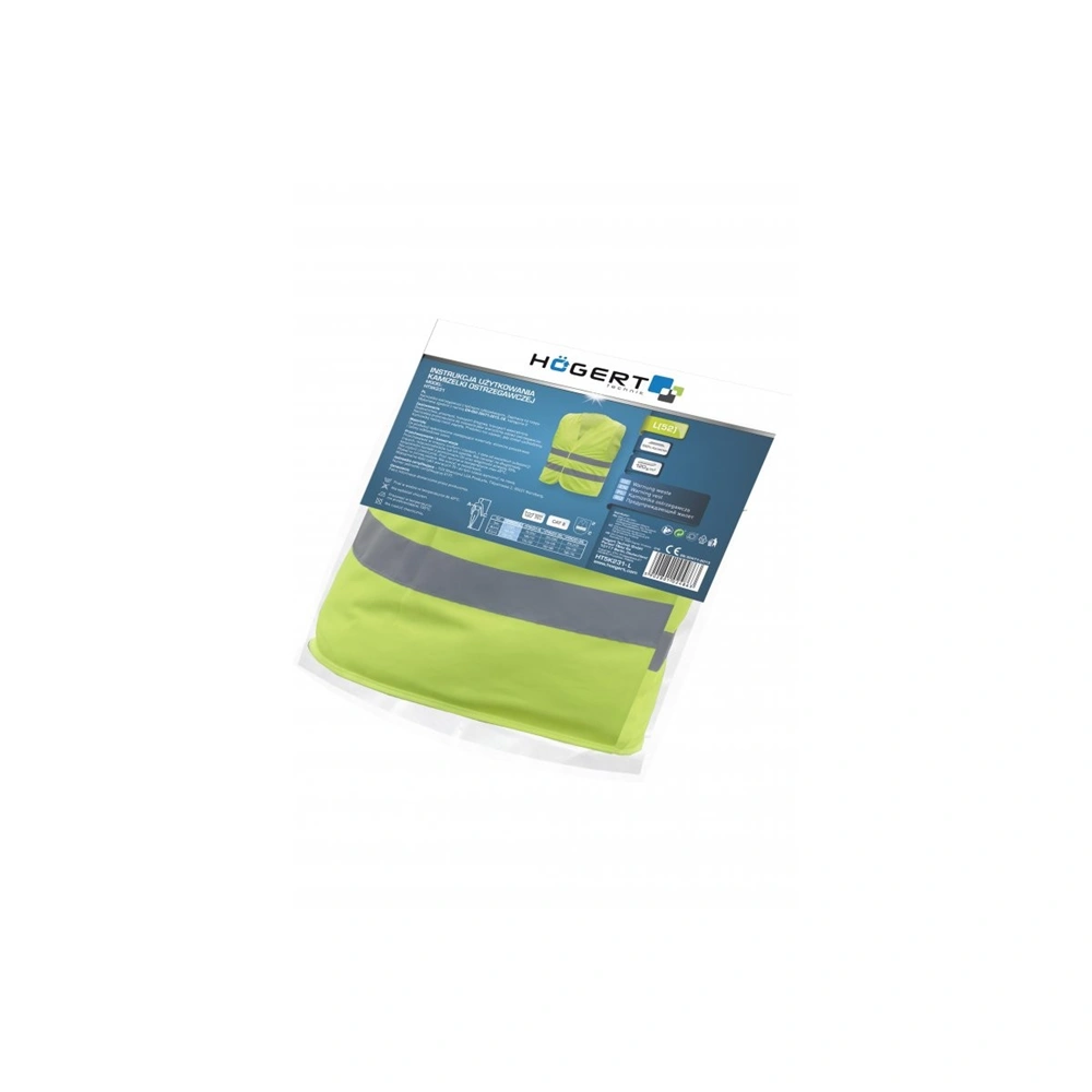 Láthatósági mellény sárga L, HÖGERT HT5K231-L