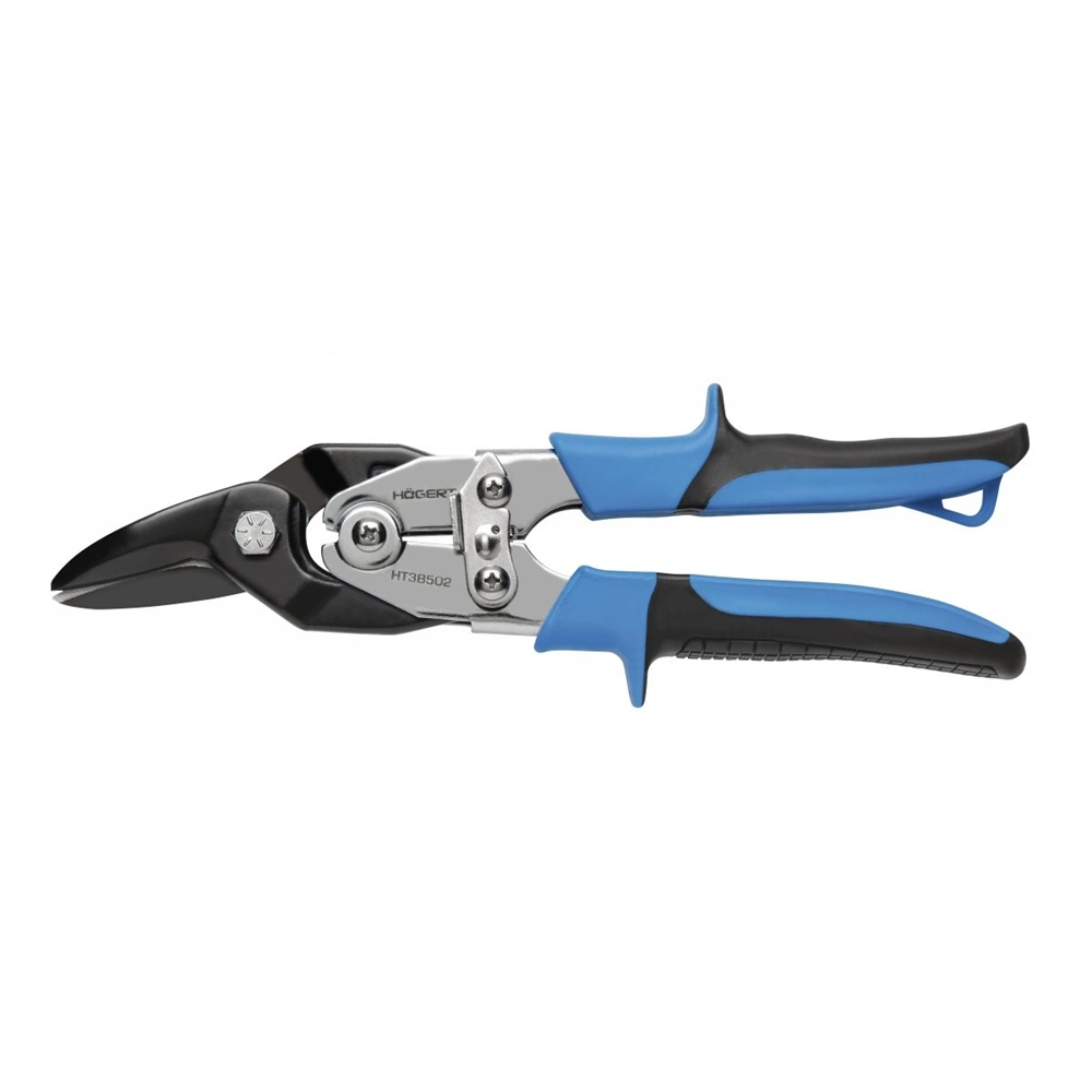 Lemezolló balos, AL, fém, műanyag vágáshoz, 250 mm , HÖGERT HT3B501  / RENDELÉSRE