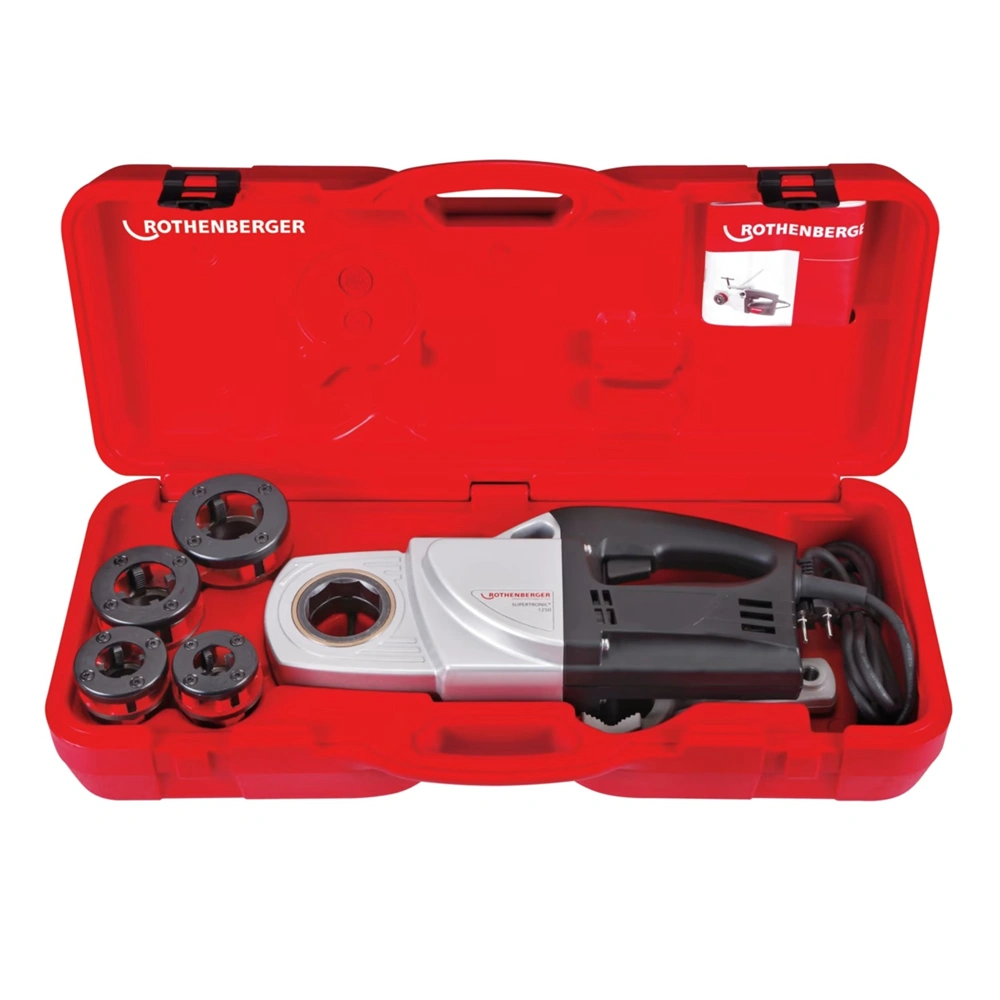 Menetmetsző gép, 4db fej, 800W, BSPT  Ø 1/2" - 1.1/4“, SUPERTRONIC 1250, ROTHENBERGER 71450 / RENDELÉSRE