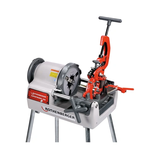 Menetmetsző gép SUPERTRONIC 3 SE, állványos, lábkapcsolóval BSPT R vágófej, 230 V ROTHENBERGER 56255 / RENDELÉSRE