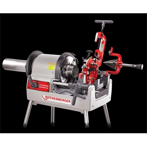 Menetmetsző gép SUPERTRONIC 4 SE, állványos, lábkapcsolóval BSPT R vágófej, 230 V ROTHENBERGER 56465 / RENDELÉSRE