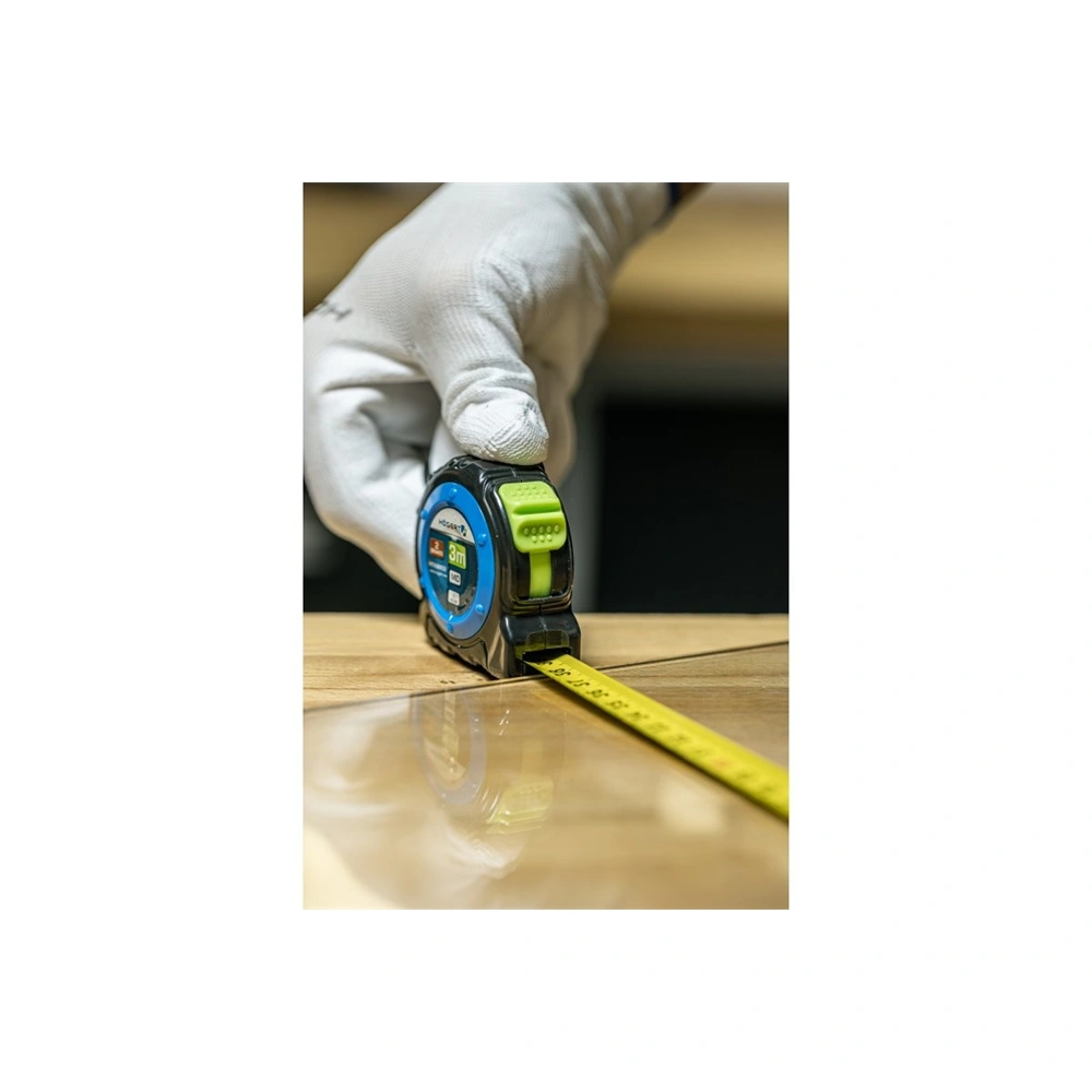 Mérőszalag, mágneses, 2 fékezőgomb, MID tanúsítvány, 3 m x 16  mm, HÖGERT HT4M409