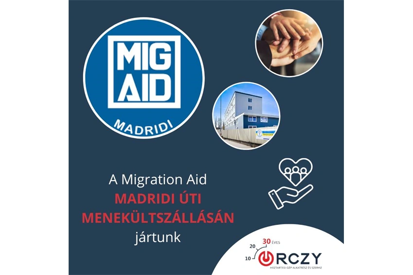 Migration Aid menekültszállásának hibás mosógépeit javitottuk