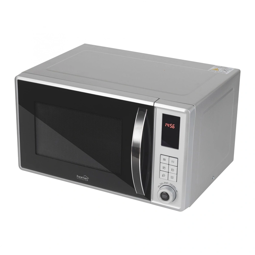 Mikrohullámú sütő grill funckióval 800W, 23 literes, gyerekzár, szürke, HOME HG MH 23 GR / RENDELÉSRE