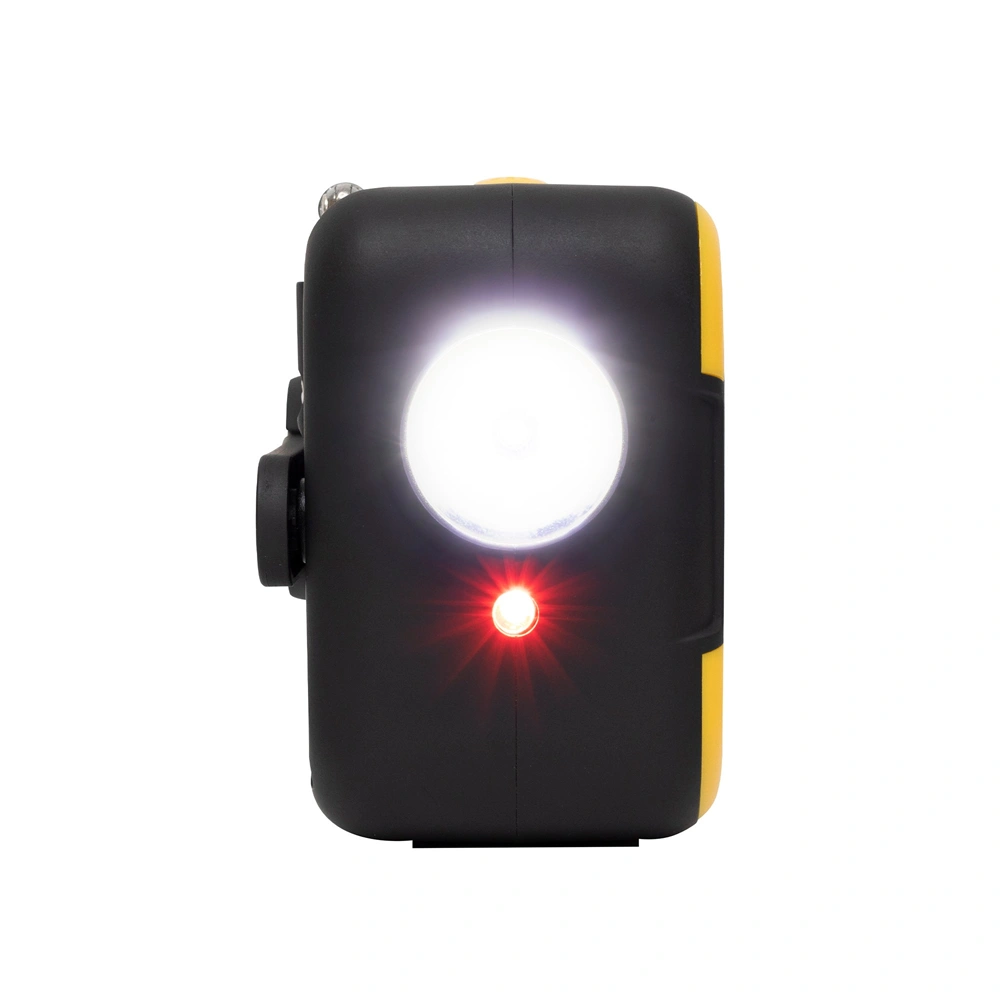 Multifunkciós napelemes rádió, USB, Bluetooth, MP3, beépített akku, reflektor, olvasólámpa, SOS riasztó, telefontöltő