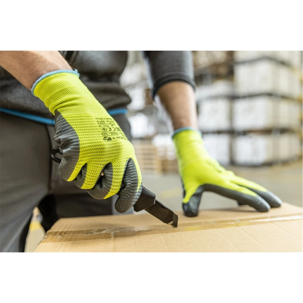 Munkavédelmi kesztyű, nitril bevonat, 10-es méret, EN 388, HÖGERT HT5K760-10