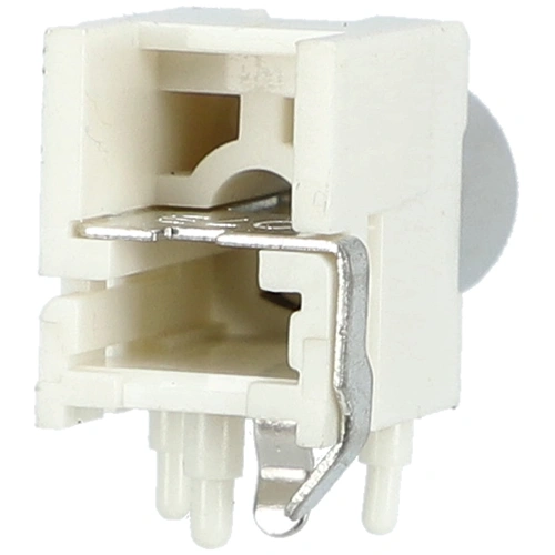 Nyákba szerelhető RCA aljzat (fehér) 90°-os / RENDELÉSRE