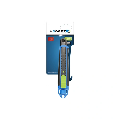 PVC vágókés, 18  mm pengével, műanyagházas, rozsdamentes penge, csavaros rögzítés, HÖGERT HT4C613  / RENDELÉSRE