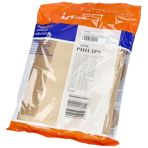 Porzsák, papír 5db-os PH6 (univerzális) PHILIPS TRIATHLON, MARATHON takarítógép