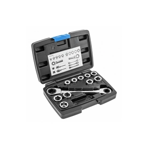 Racsnis csillagkulcs cserélhető fejekkel 8-19 mm, 11 részes, 25 év garancia, HÖGERT HT1R490