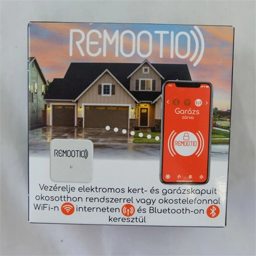 Remootio 2.0 Garázs- és kertkapunyitó készülék, WI-FI, BlueTooth és Internet, 20 kulcsos