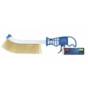 Spidkefe, drótkefe, 250mm, sárgaréz 0,3 mm, HÖGERT HT7D751