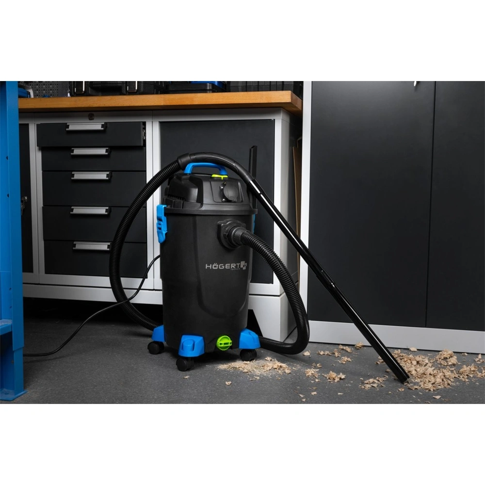 Száraz-nedves porszívó 1500W, 30L, kifúvó funkció, HÖGERT HT2E412 