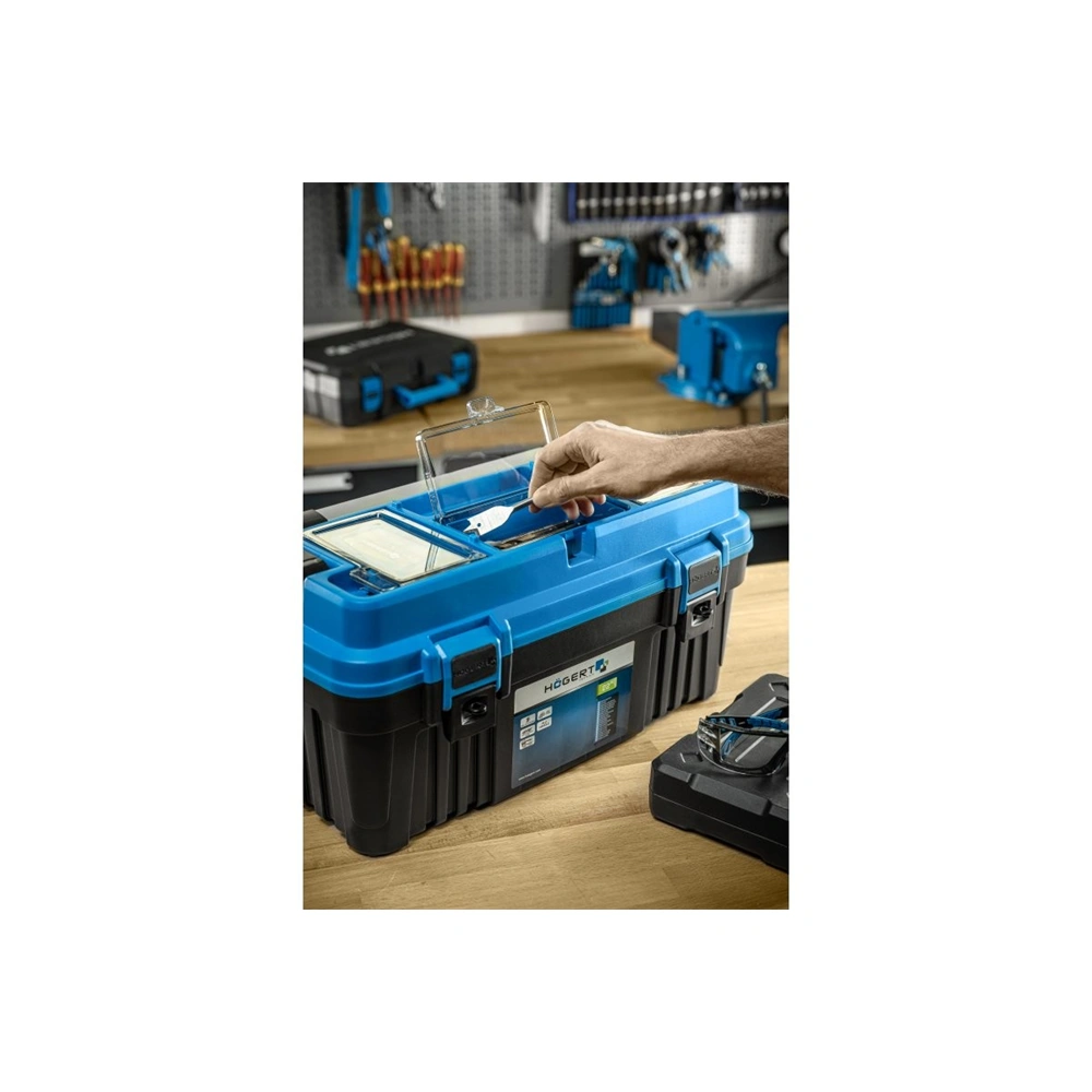 Szerszámosláda, ABS műanyag, 18", 470x256x238 mm, HÖGERT HT7G061
