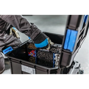 Szerszámosláda, kombinálható, ABS műanyag, 530x355x355mm, HÖGERT HT7G502