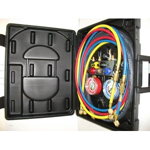 Szervizcsaptelep tömlővel R410,R404A,R507,R22  3x180 cm  MASTERCOOL / RENDELÉSRE