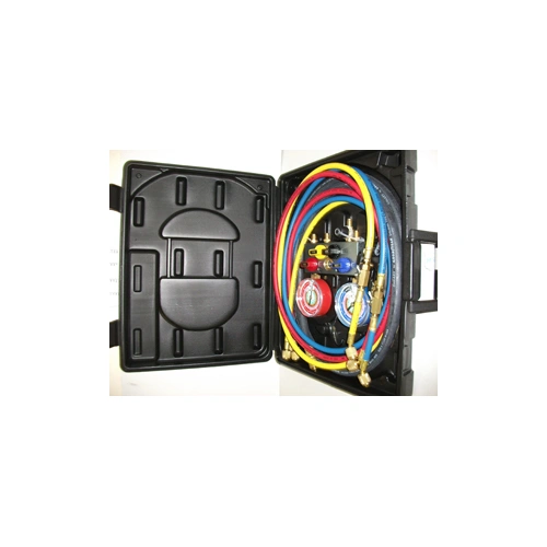 Szervizcsaptelep tömlővel R410,R404A,R507,R22  3x180 cm  MASTERCOOL / RENDELÉSRE