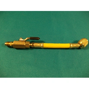 Szerviztömlő csappal 1/4Collx 1/4Coll sárga  MASTERCOOL/RENDELÉSRE