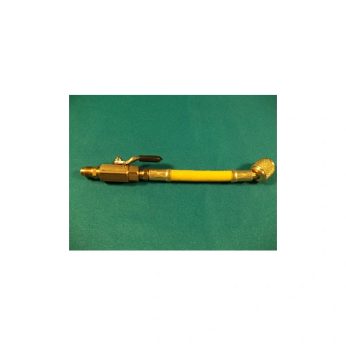 Szerviztömlő csappal 1/4Collx 1/4Coll sárga  MASTERCOOL/RENDELÉSRE