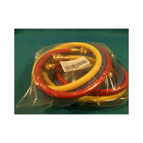 Szerviztömlő készlet R134a 1/4 col SAE, 3x0.9 m piros kék sárga/RENDELÉSRE