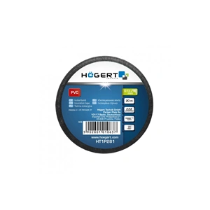 Szigetelőszalag, fekete, 20m, 19 mm, HÖGERT HT1P281