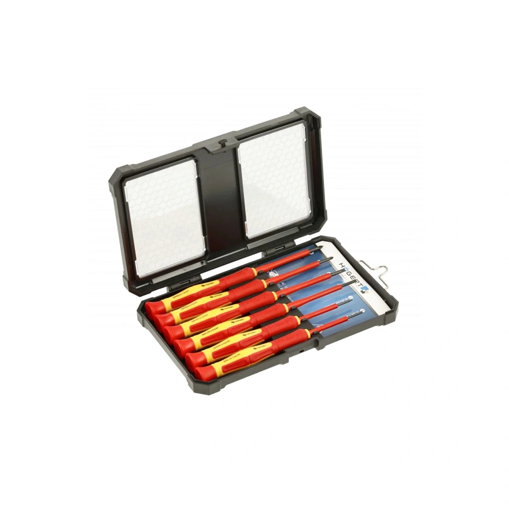 Szigetelt precíziós csavarhúzókészlet, VDE 1000 V, 6 részes, HÖGERT HT1S987