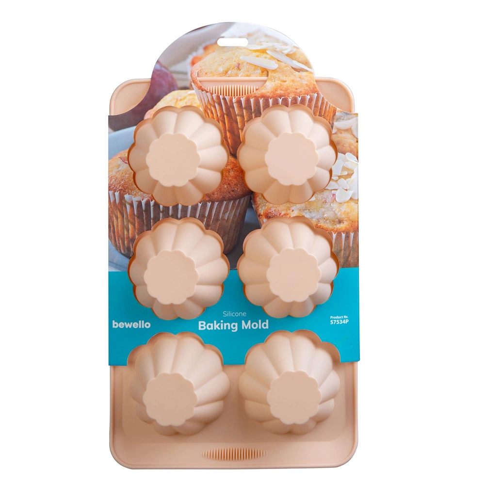 Szilikon muffin sűtőforma, 30x19x4,1 cm, Bewello