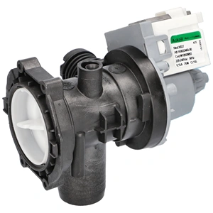 Szivattyú + szűrőház ürítő (eredetivel megegyező minőség)( ASKOLL M327) WHIRLPOOL / INDESIT mosógép