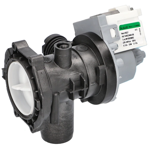 Szivattyú + szűrőház ürítő (eredetivel megegyező minőség)( ASKOLL M327) WHIRLPOOL / INDESIT mosógép