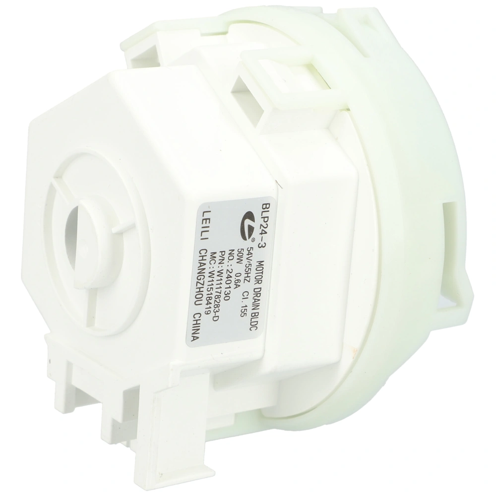 Szivattyú, ürítő, 3 körmös, hátul stekkeres (eredetivel megegyző minőség) WHIRLPOOL mosogatógép