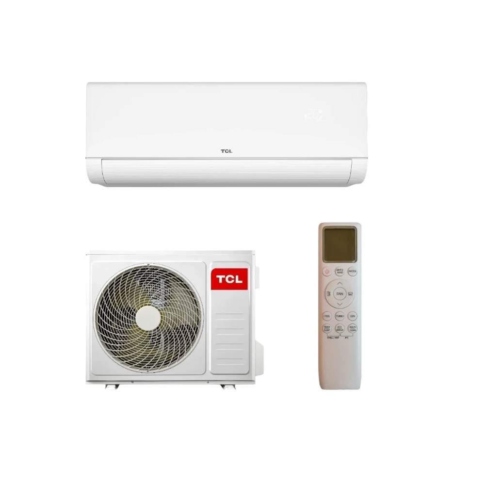 TCL BreezeIN 2.0 3.4 kW hűtő-fűtő klíma szett, fehér, Csepptálca fűtés,4.6 SCOP