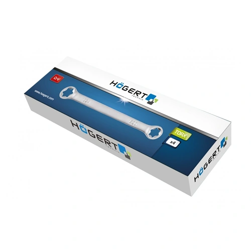 TORX kulcs készlet, kétoldalú, E6-E24, 4 részes , HÖGERT HT1W590