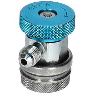 Töltő csatlakozó autóklíma R134a 1/4 coll SAE x 13 szívóoldali LP (kék)