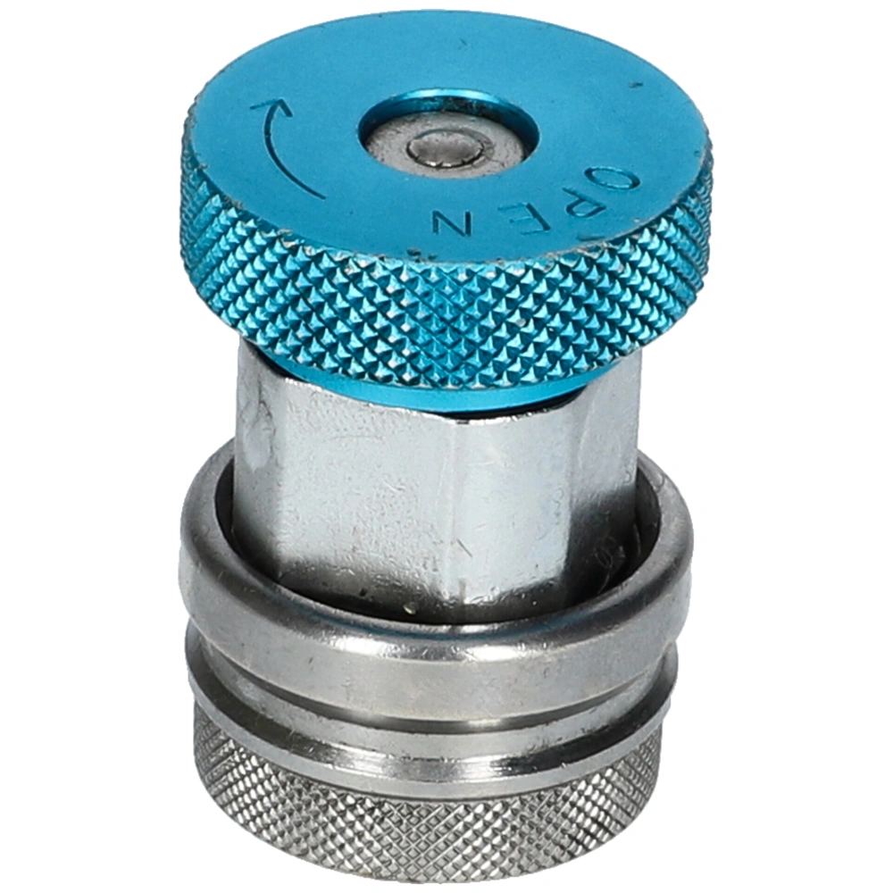 Töltő csatlakozó autóklíma R134a 1/4 coll SAE x 13 szívóoldali LP (kék)