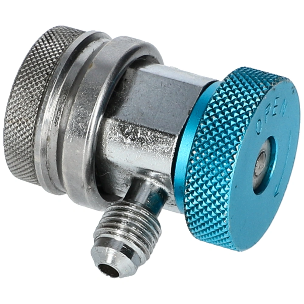 Töltő csatlakozó autóklíma R134a 1/4 coll SAE x 13 szívóoldali LP (kék)
