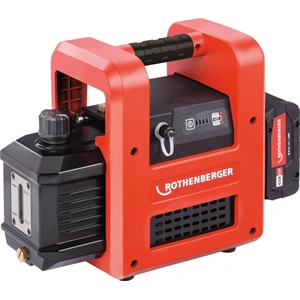 Vákuumszivattyú, 21 m3/h, ROAIRVAC R32 5.0 CL, 230V, 350L / perc, 8 Ah akkuval, ROTHENBERGER 1000003233 / RENDELÉSRE