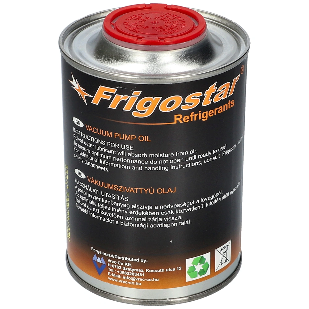 Vákuumszivattyú olaj Frigostar 0,5 liter