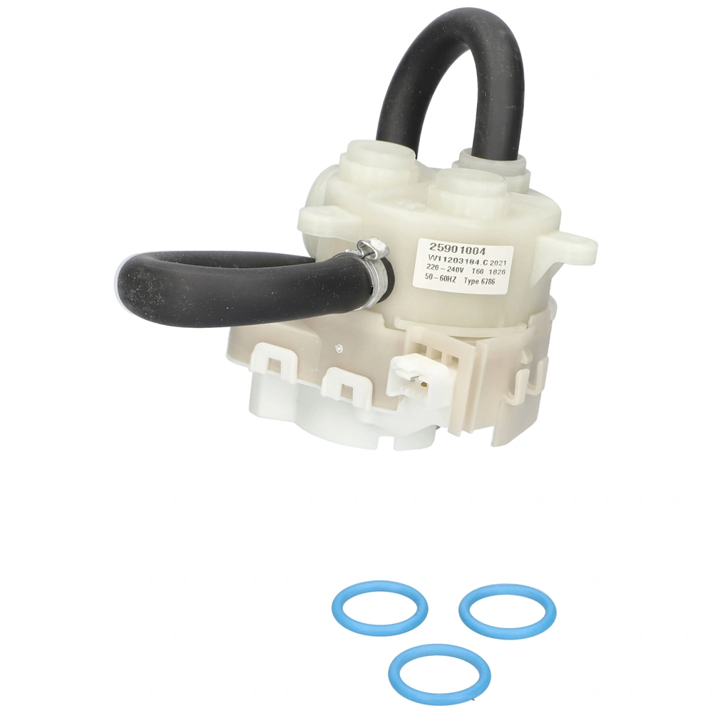 Váltószelep+belső cső (eredeti) WHIRLPOOL / INDESIT mosogatógép