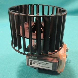 Ventilátor lapát + motor (magnetron hűtőgép) (eredeti) BOSCH mikrohullámú sütő / RENDELÉSRE