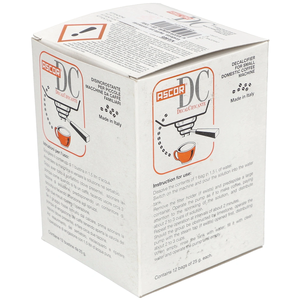 Vízkőoldó, tisztító por (univerzális) ASCOR kávégép (CS=12db)